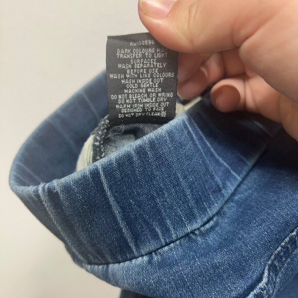 Universal Standard Medium Blue Denim Jeggings With Elastic Waistband & Pockets - Picture 6 of 9